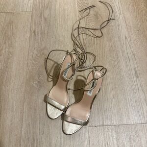 Steve Madden Metallic Gold Strappy Heels
